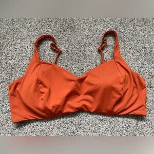 Athleta Vibrant Rust/Orange Bikini Top 40D/DD